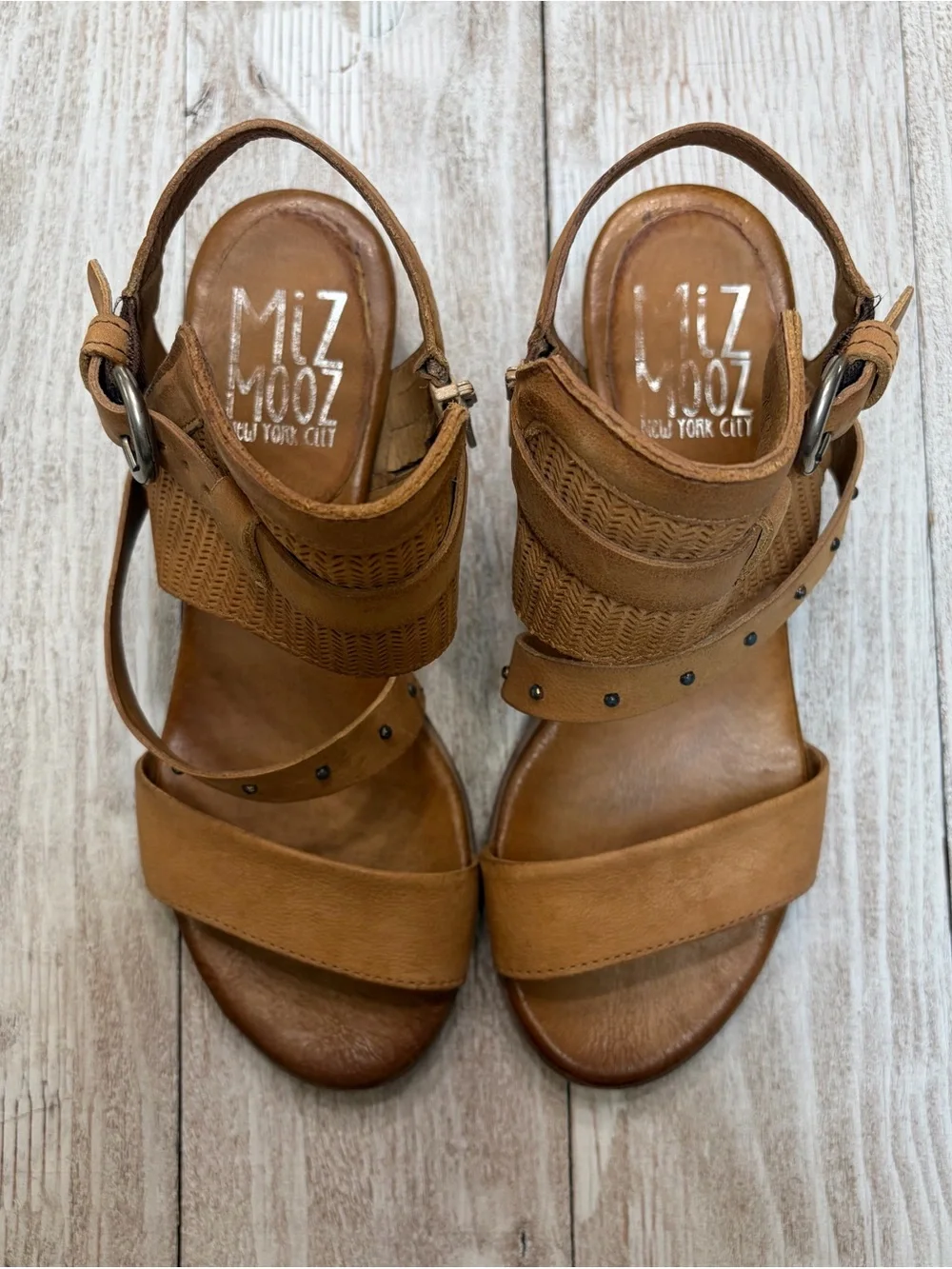 Miz Mooz Cape Sandal in Cognac